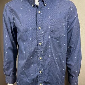 Chaps Navy Blue Men's Casual Shirt
